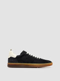GINNASIO 001 - Blue Leather and Suede Sneakers - thumb image 1,side view