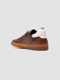 GINNASIO 003 - Brown Leather Low Top Sneakers - thumb image 4,side view