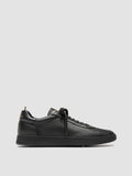 GINNASIO 003 - Black Leather Low Top Sneakers - thumb image 1,side view