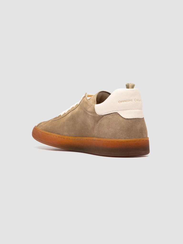 HALO 001 - Beige Leather and Suede Sneakers