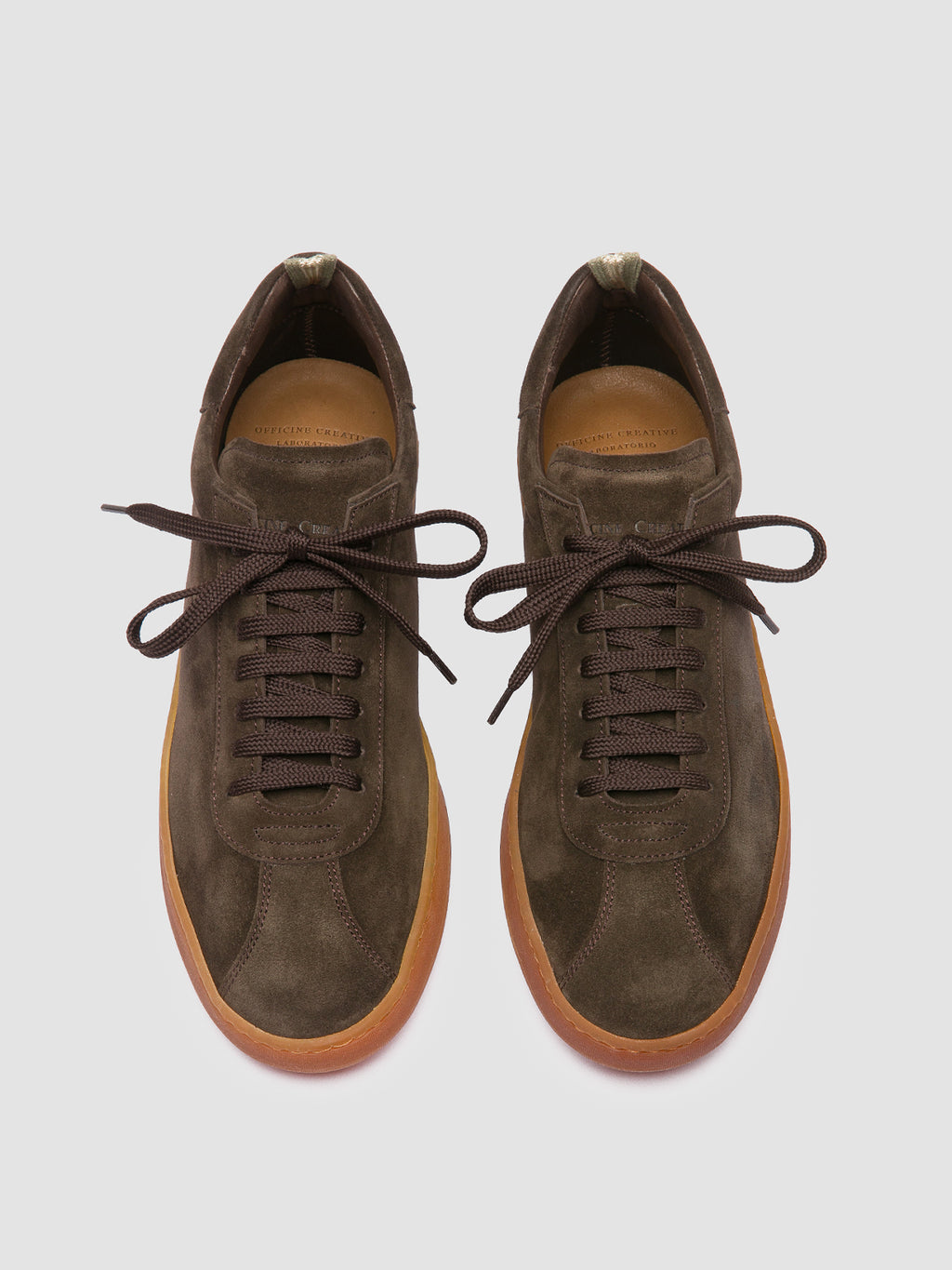 HALO 001 - Brown Suede Low Top Sneakers