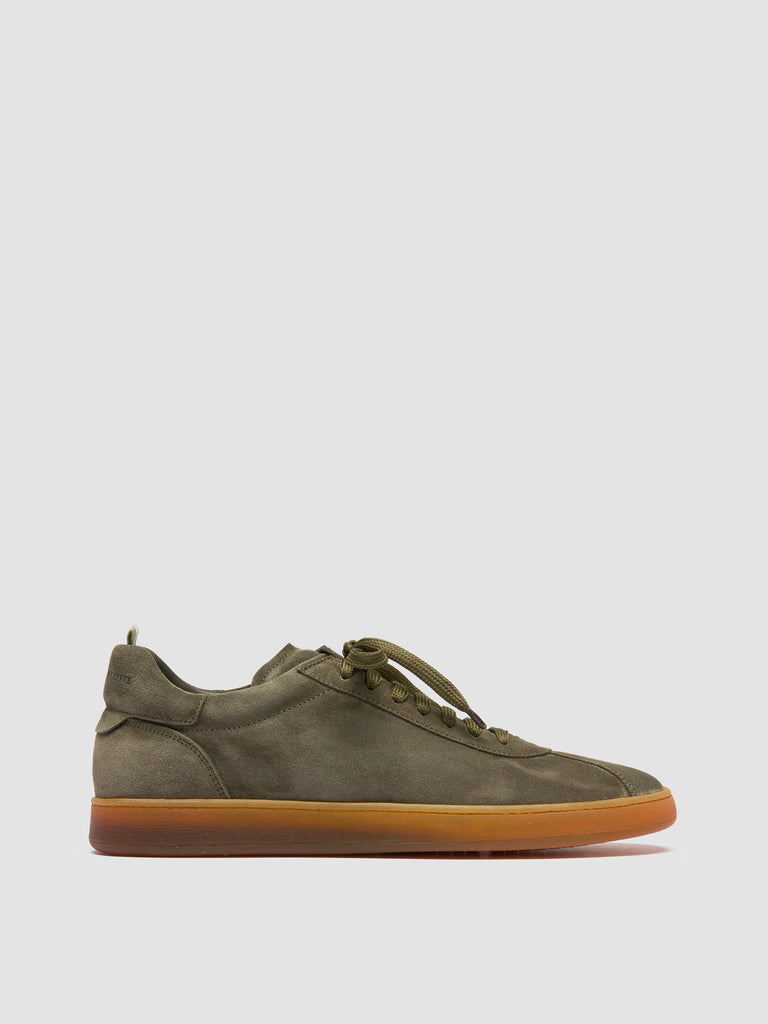 HALO 001 - grüne Low-Top-Sneakers aus Wildleder