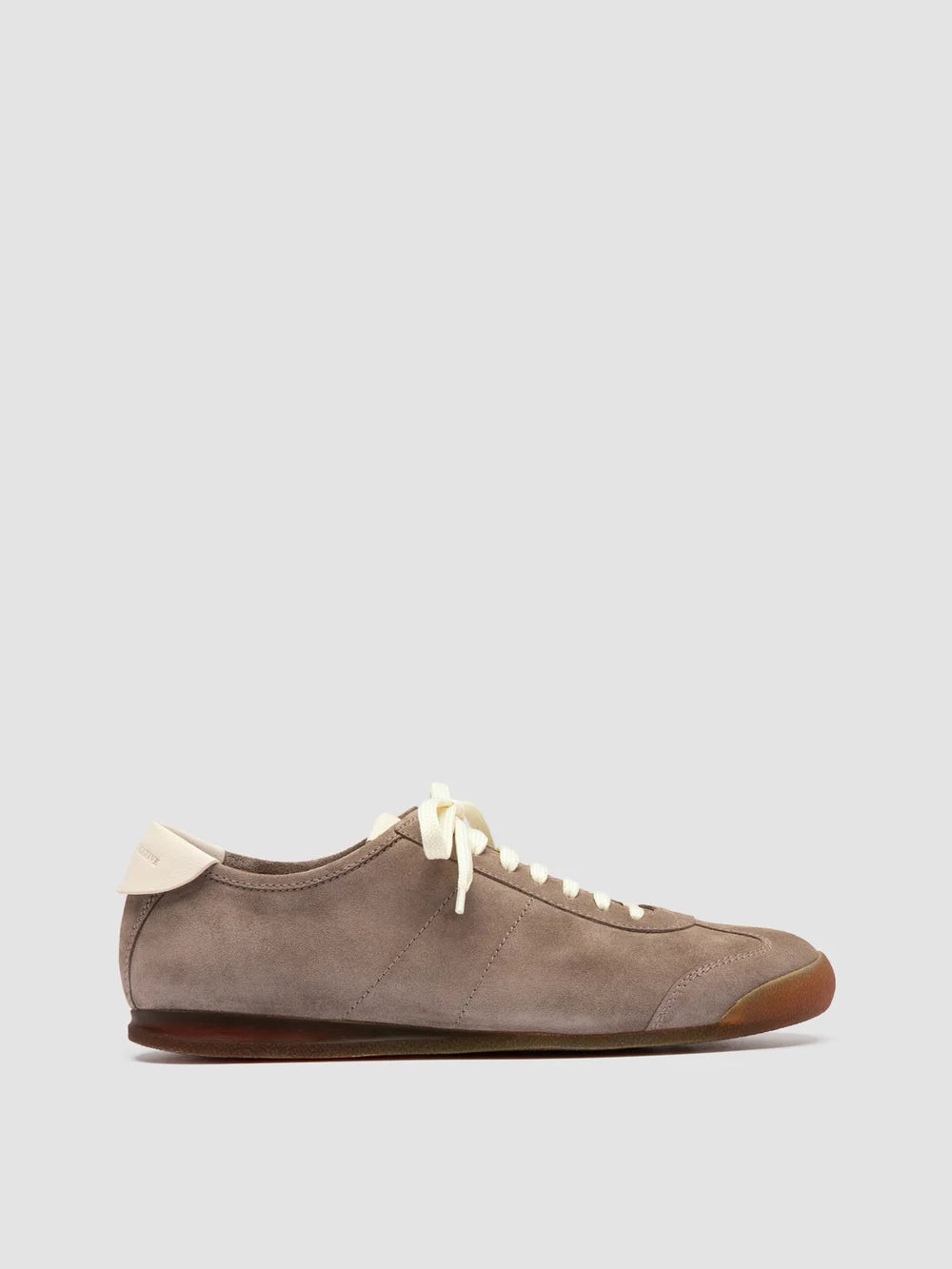 HAZEL 001 - Taupe Suede Low-Top Sneakers - image 1,side view