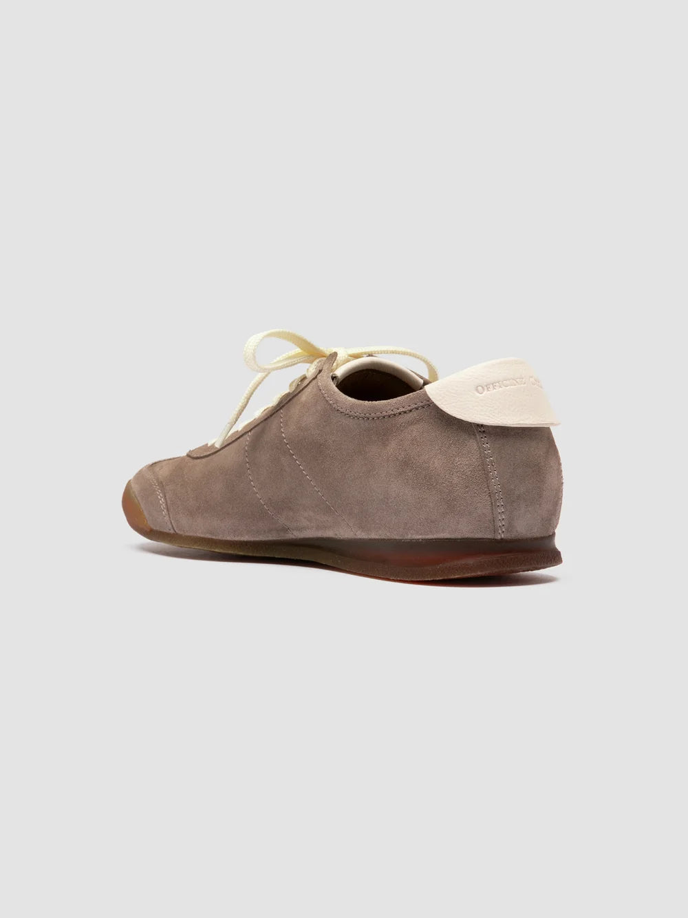 HAZEL 001 - Taupe Suede Low-Top Sneakers - image 4,side view