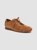 HAZEL 001 - Low-Top-Sneaker aus braunem Wildleder - thumb image 3,side view
