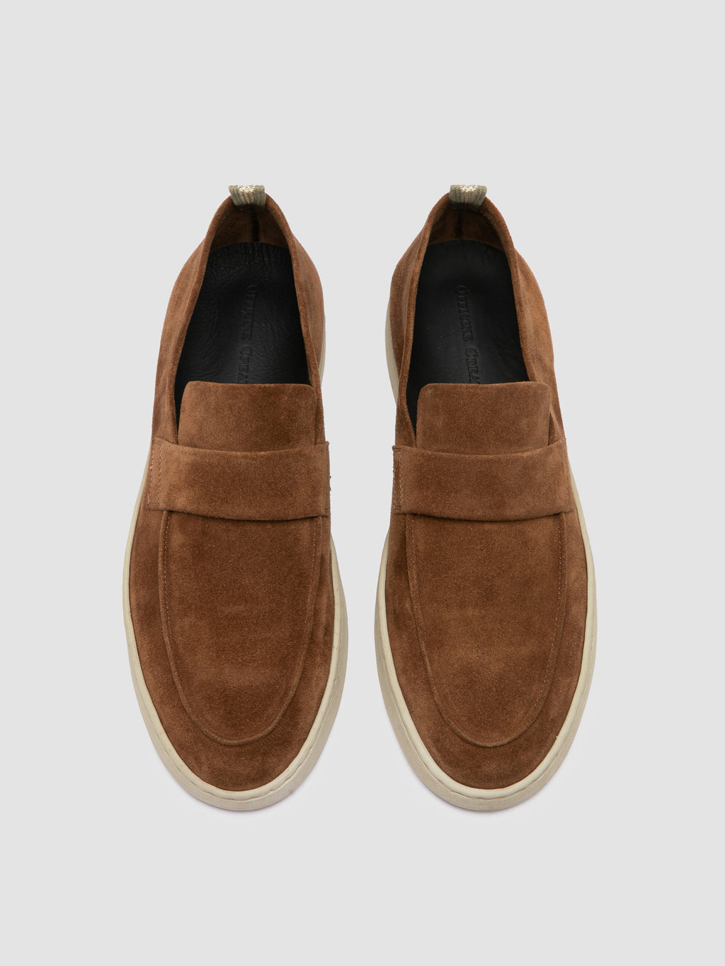 HERBIE 001 - Brown Suede Penny Loafers - image 2,side view