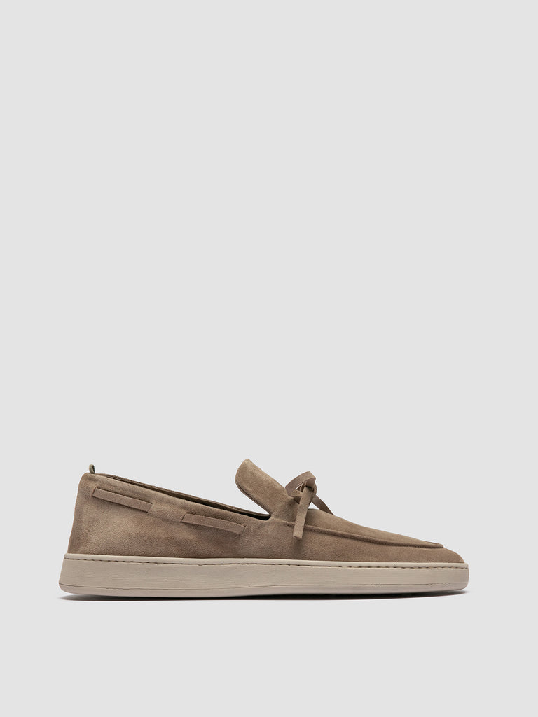 HERBIE 003 - Taupe Suede Boat Loafers Men Officine Creative - 1