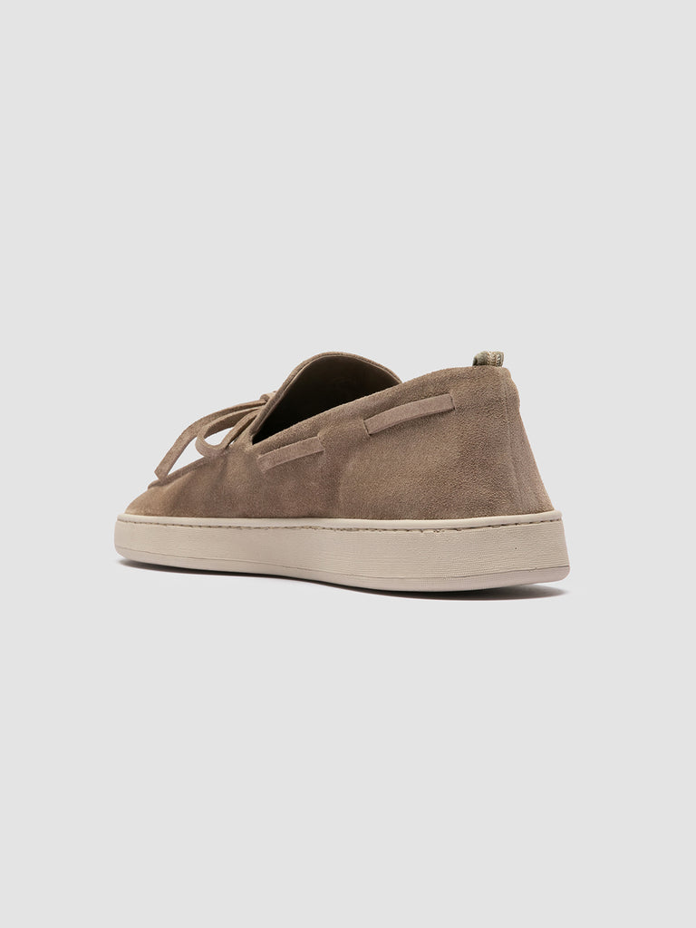 HERBIE 003 - Taupe Suede Boat Loafers Men Officine Creative - 4
