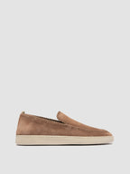 HERBIE 001 - Braune Slipper aus Wildleder