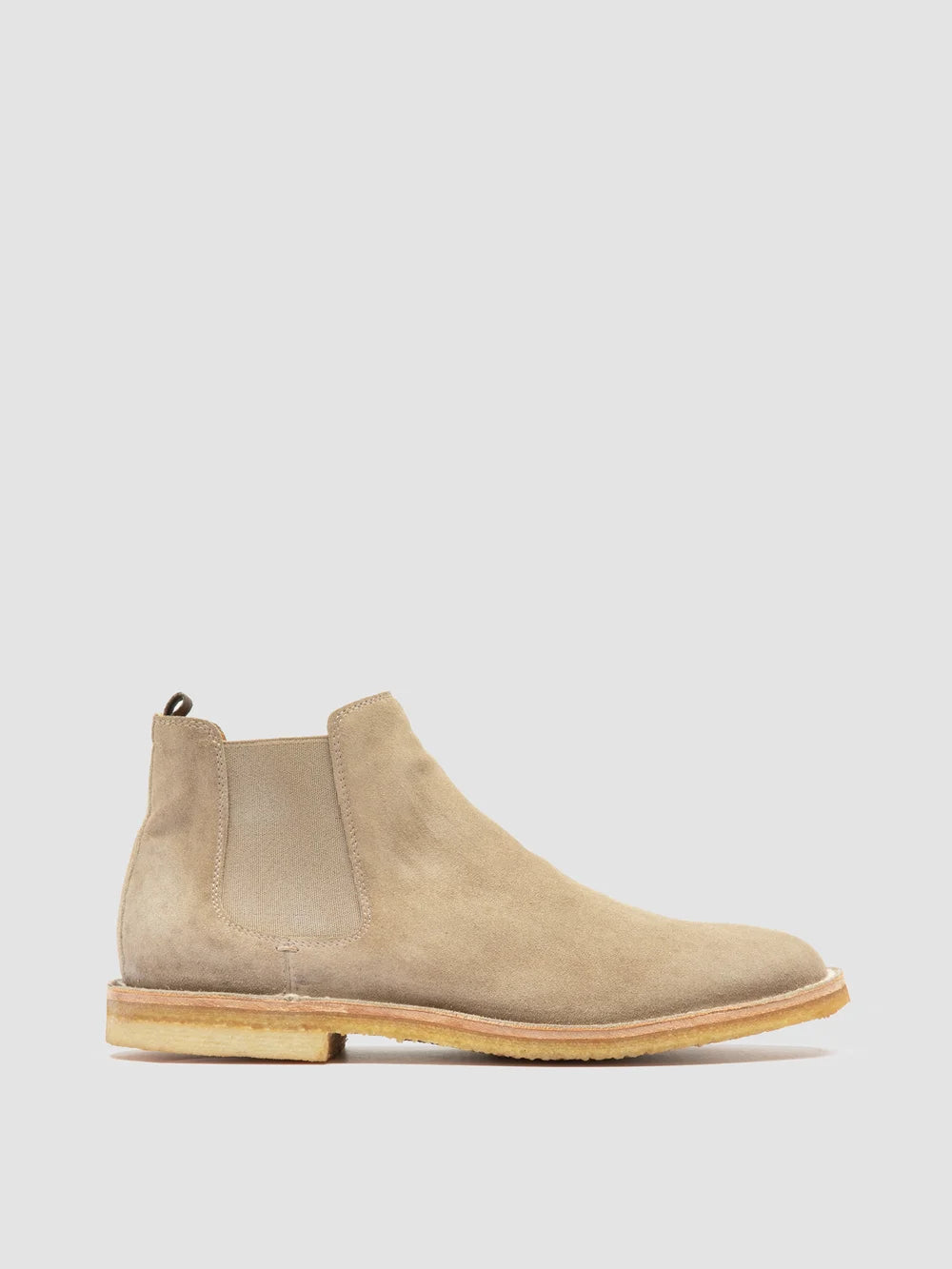 HISTORY 004 - Braungraue Chelsea-Stiefel aus Wildleder - image 1,side view