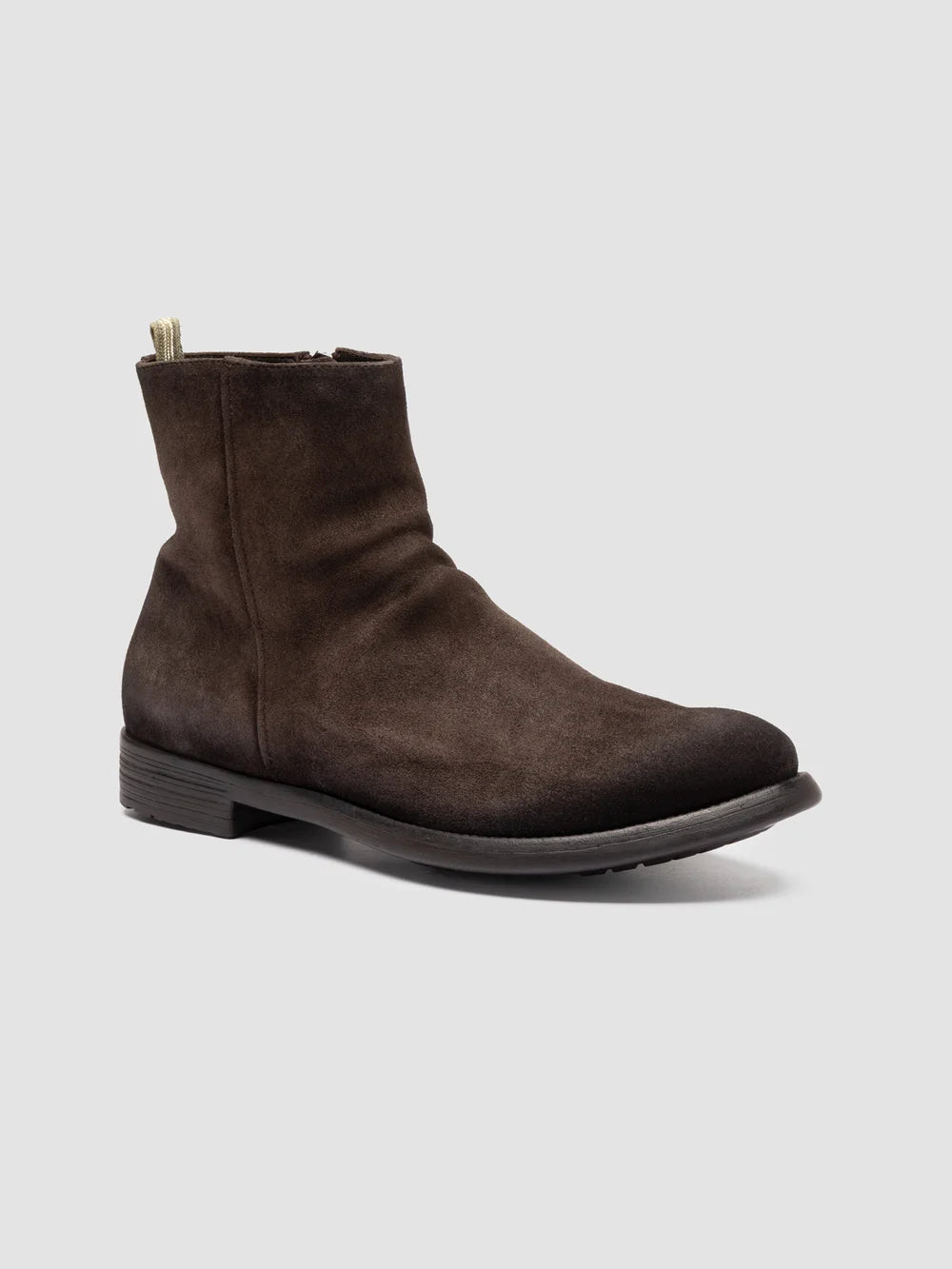HIVE 010 - Brown Suede Zip Boots - image 3,side view