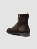 HIVE 010 - Brown Suede Zip Boots - thumb image 4,side view