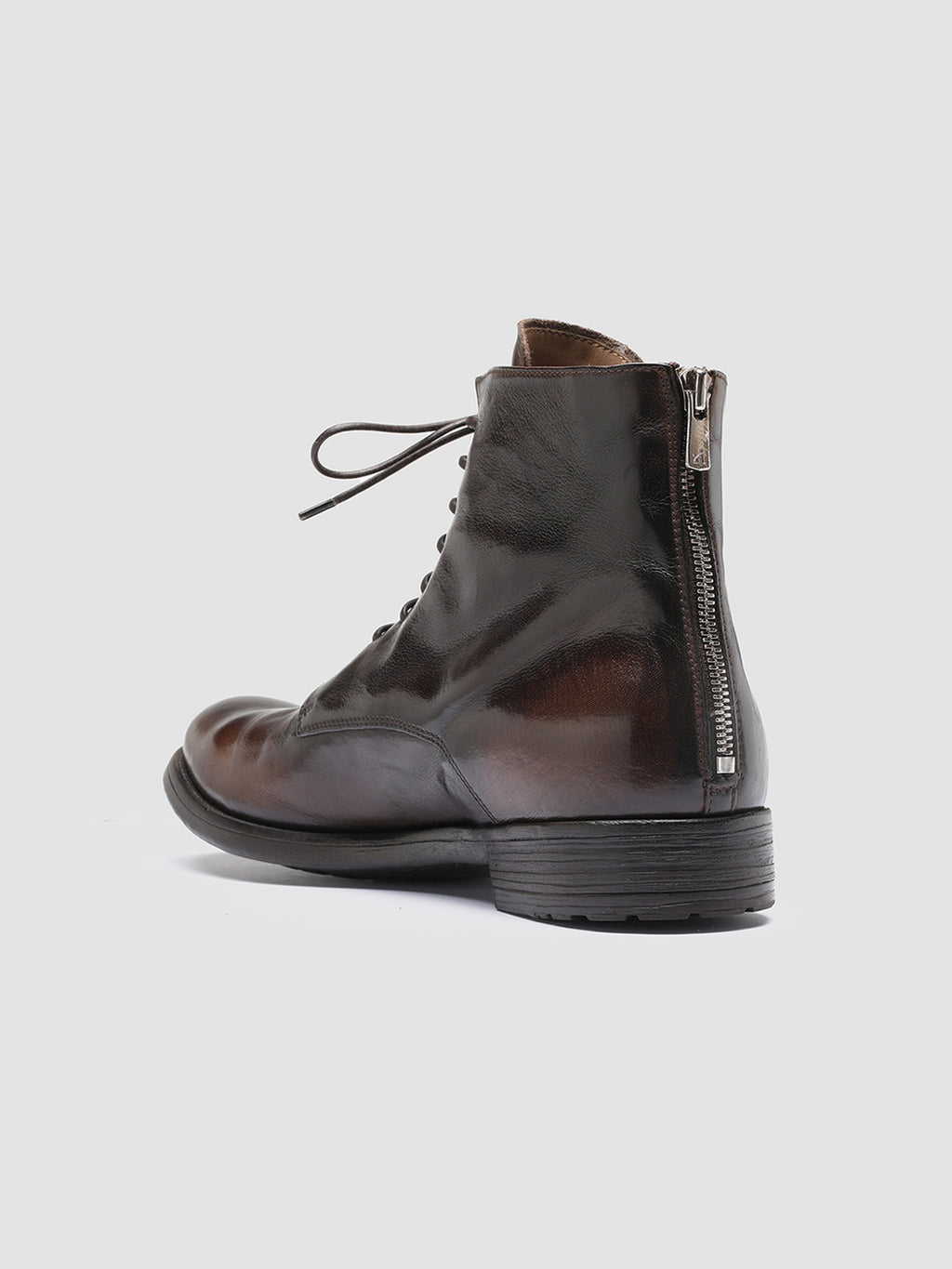 HIVE 016 - Brown Zip Boots - image 4,side view