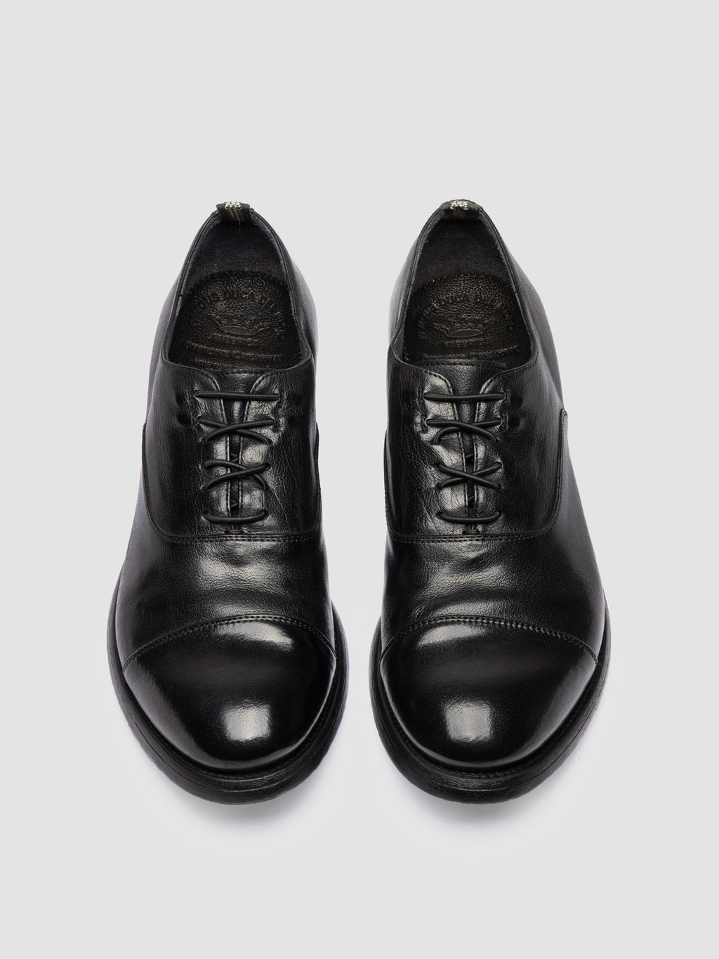 HIVE 061 - Schwarze Oxfordschuhe aus Leder - image 2,side view
