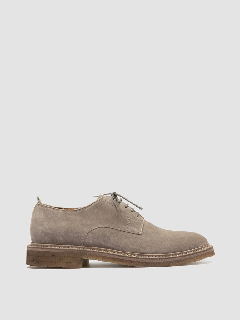 HOPKINS CREPE 115 - Taupe Suede Derby Shoes