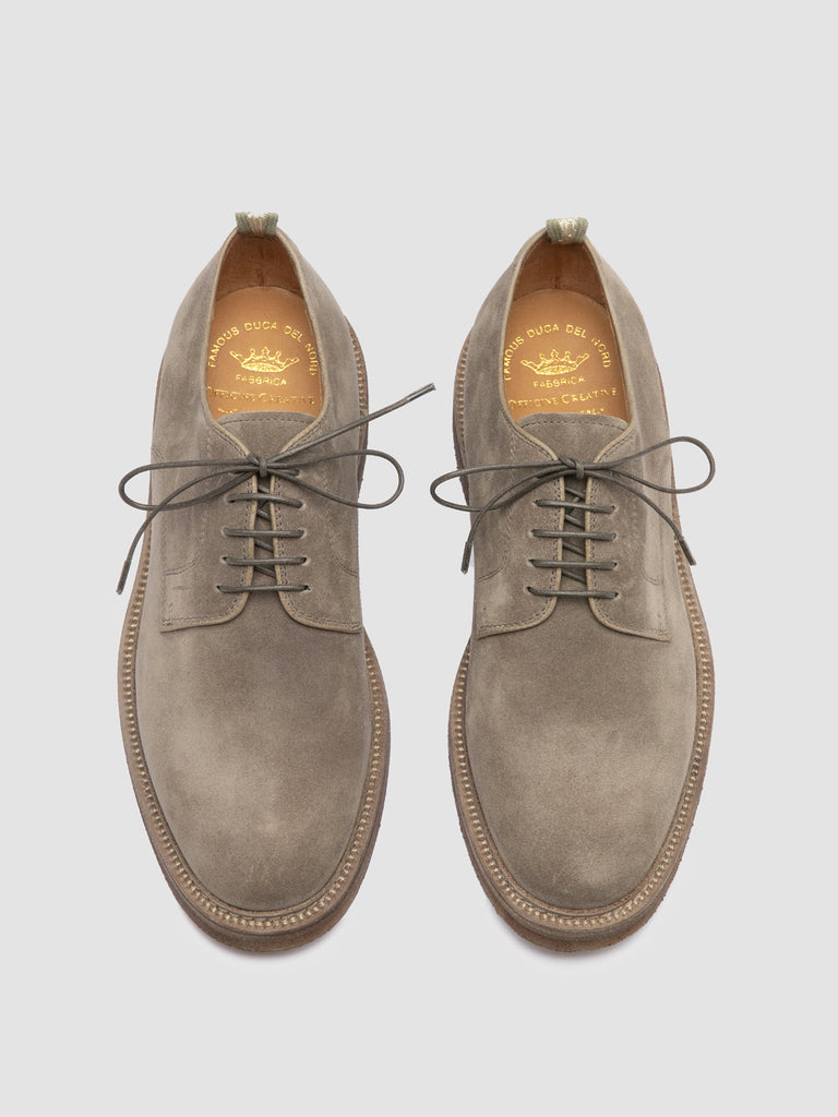 HOPKINS CREPE 115 - Taupe Suede Derby Shoes