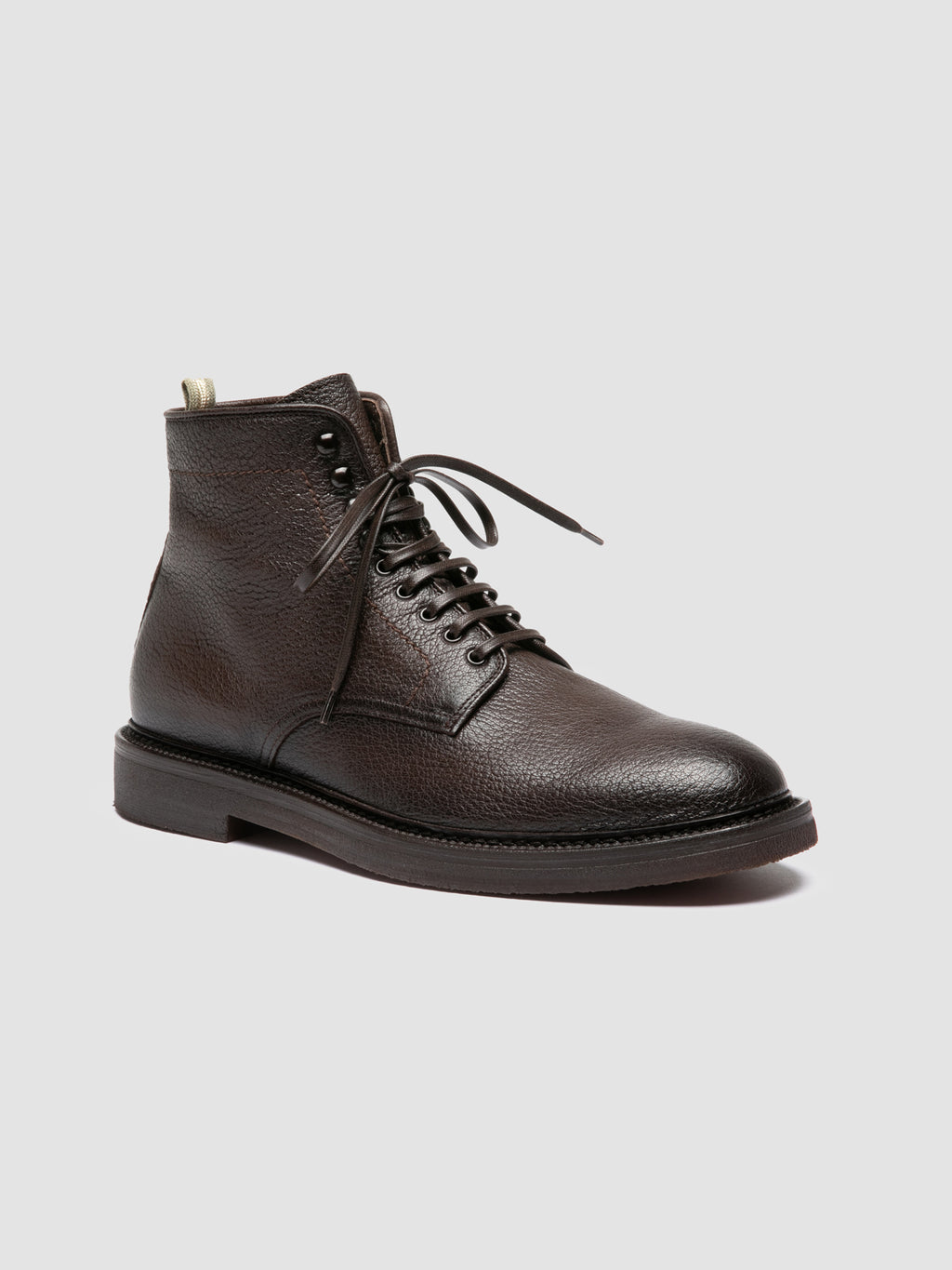 HOPKINS FLEXI 203 - Brown Leather Lace-up Boots - image 3