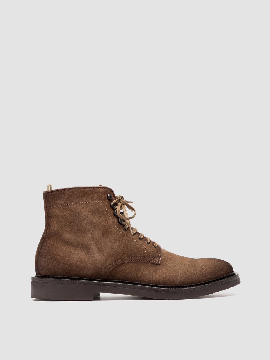 HOPKINS FLEXI 203 - Taupe Suede Lace-up Boots - image 1,side view