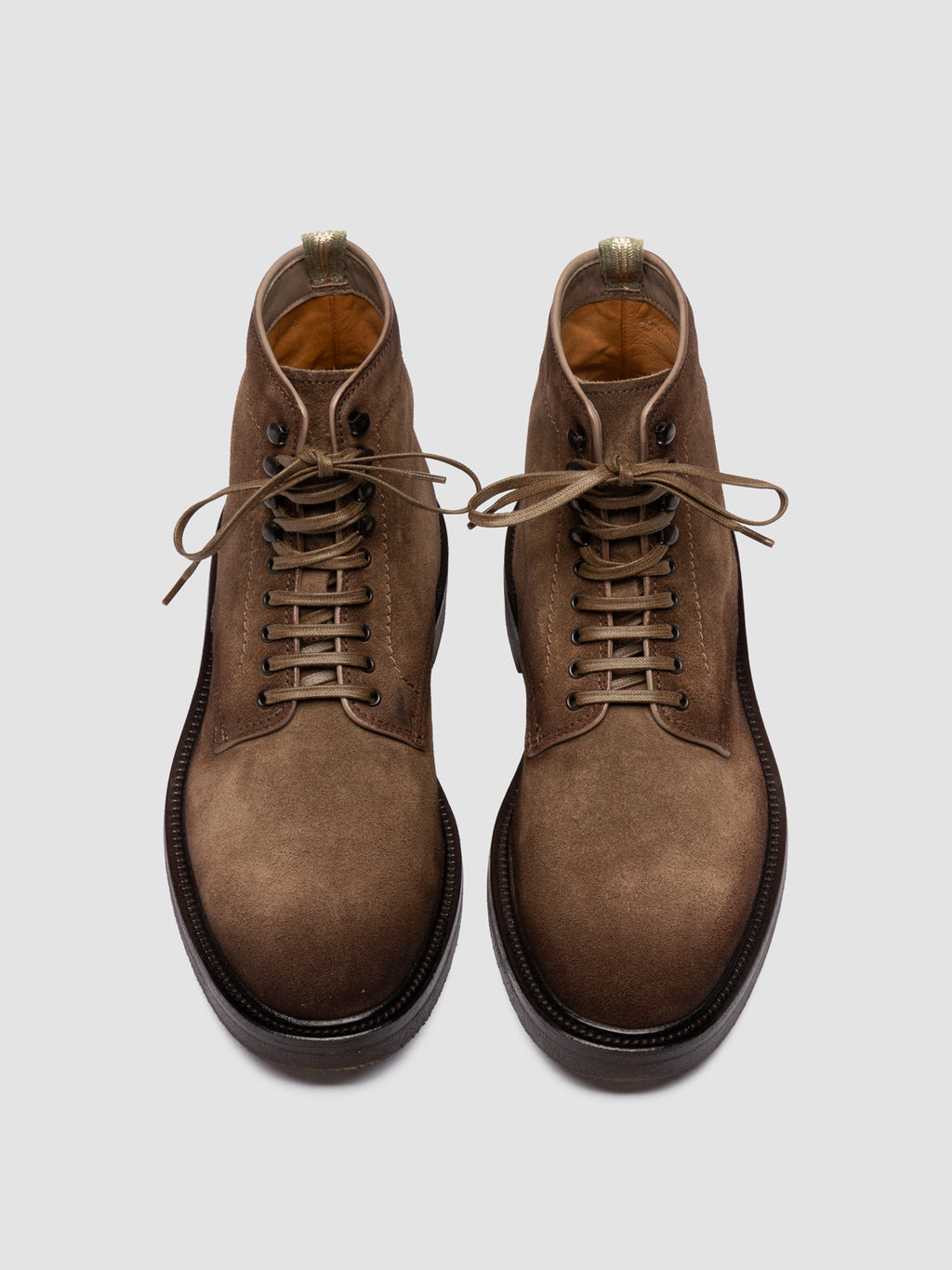HOPKINS FLEXI 203 - Taupe Suede Lace-up Boots - image 2,side view