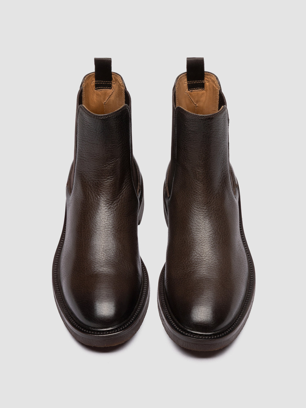 HOPKINS FLEXI 204 - Brown Leather Chelsea Boots - image 2,side view