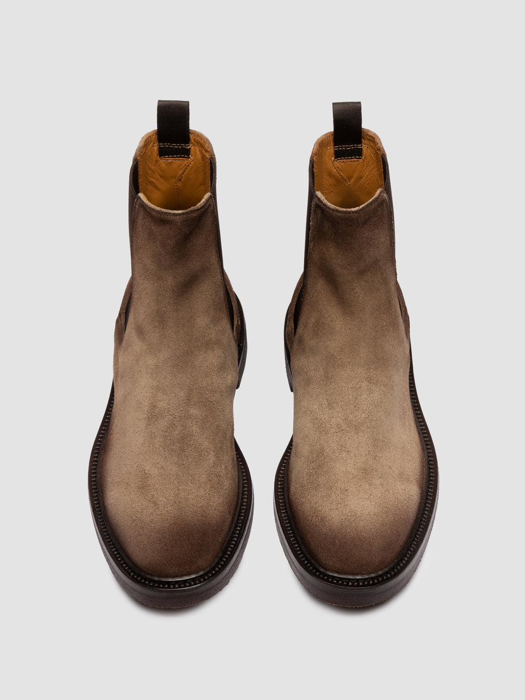 HOPKINS FLEXI 204 - Taupefarbene Chelsea-Stiefel aus Wildleder - image 2,side view