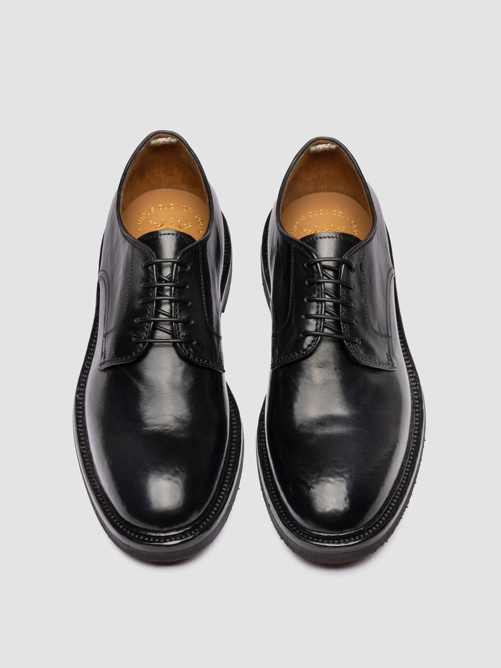 HOPKINS FLEXI 208 - Schwarze Derby-Schuhe aus Leder - image 2,side view
