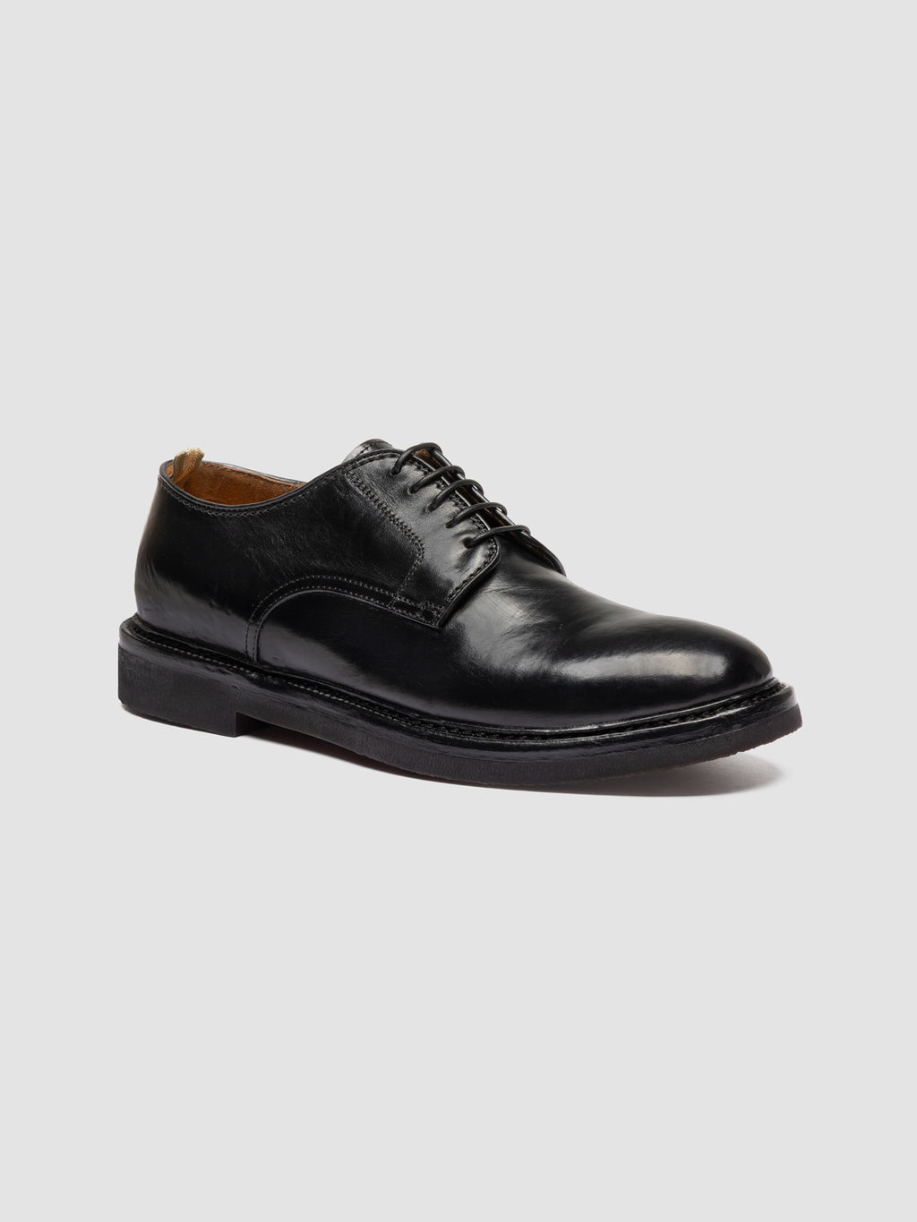 HOPKINS FLEXI 208 - Schwarze Derby-Schuhe aus Leder - image 3,side view