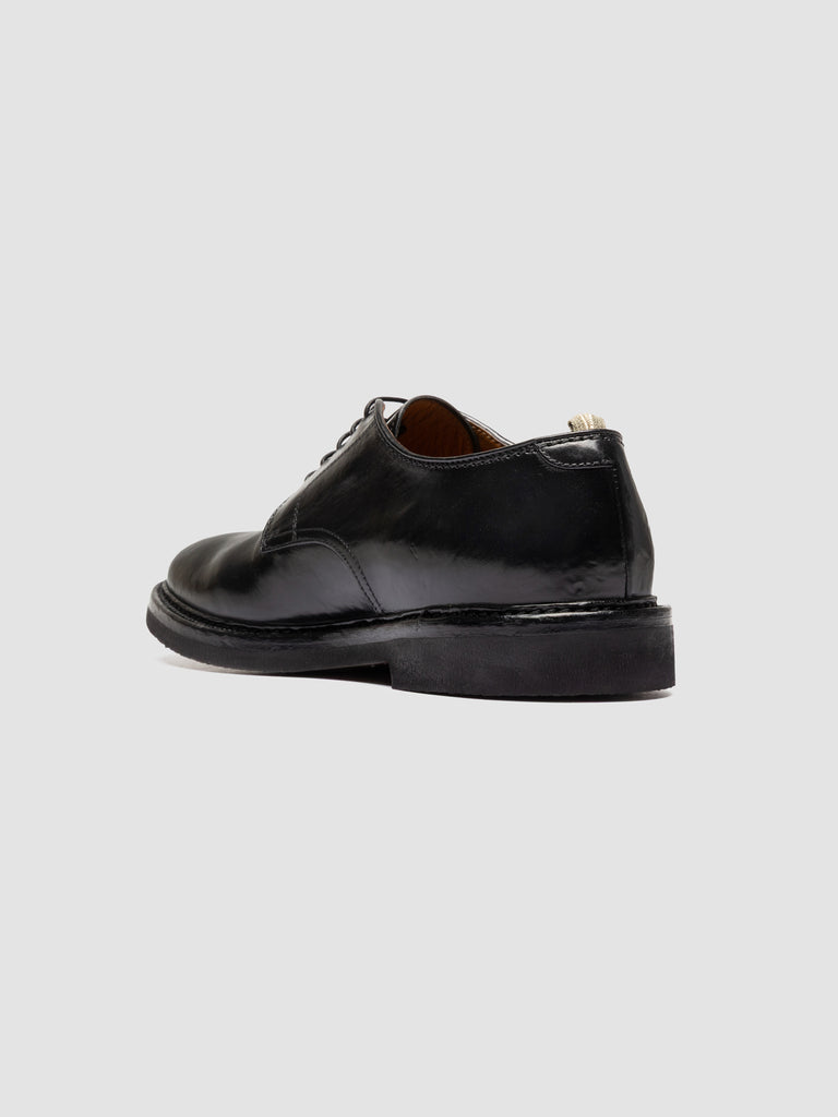 HOPKINS FLEXI 208 - Black Leather Derby Shoes