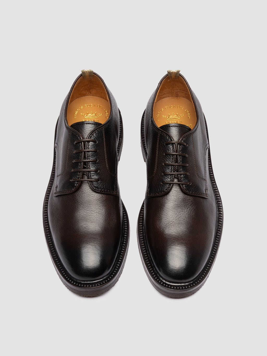 HOPKINS FLEXI 208 - Braune Derby-Schuhe aus Leder - image 2,side view
