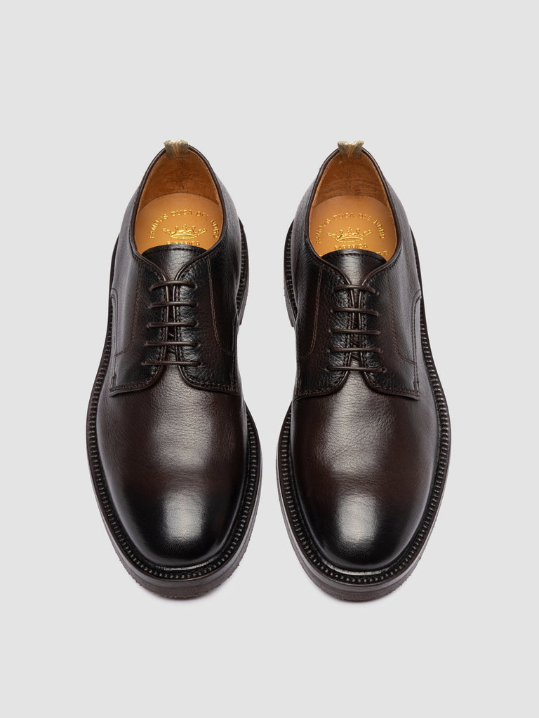 HOPKINS FLEXI 208 - Brown Leather Derby Shoes