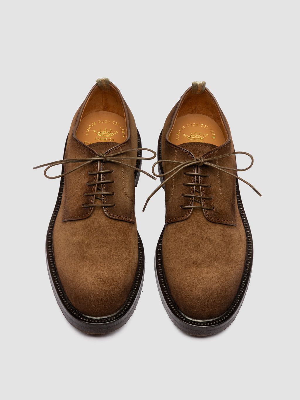 HOPKINS FLEXI 208 - Braune Derby-Schuhe aus Wildleder - image 2,side view