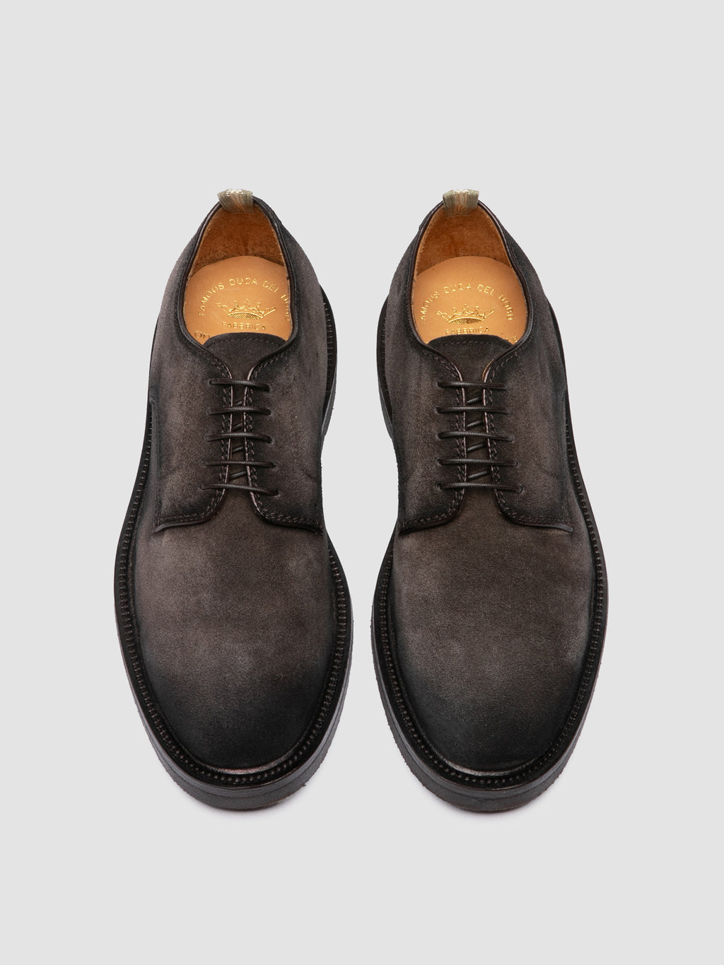 HOPKINS FLEXI 208 - Dark Brown Suede Derby Shoes