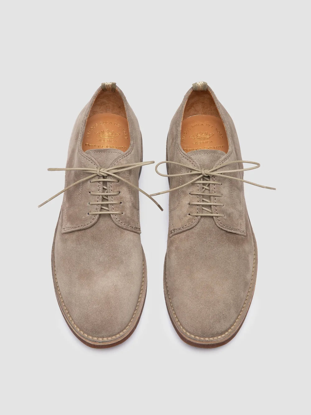 HOPKINS SD FLEXI 001 - Taupe Suede Derby Shoes - image 2,side view