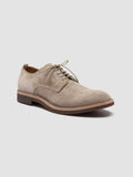 HOPKINS SD FLEXI 001 - Taupe Suede Derby Shoes - thumb image 3,side view