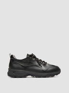 ITINERE 001 - Black Leather Low Top Sneakers