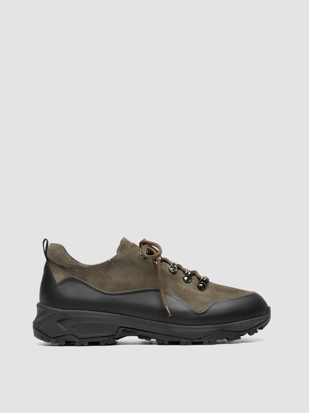 ITINERE 001 - Grüne Low-Top-Sneaker aus Leder - image 1,side view