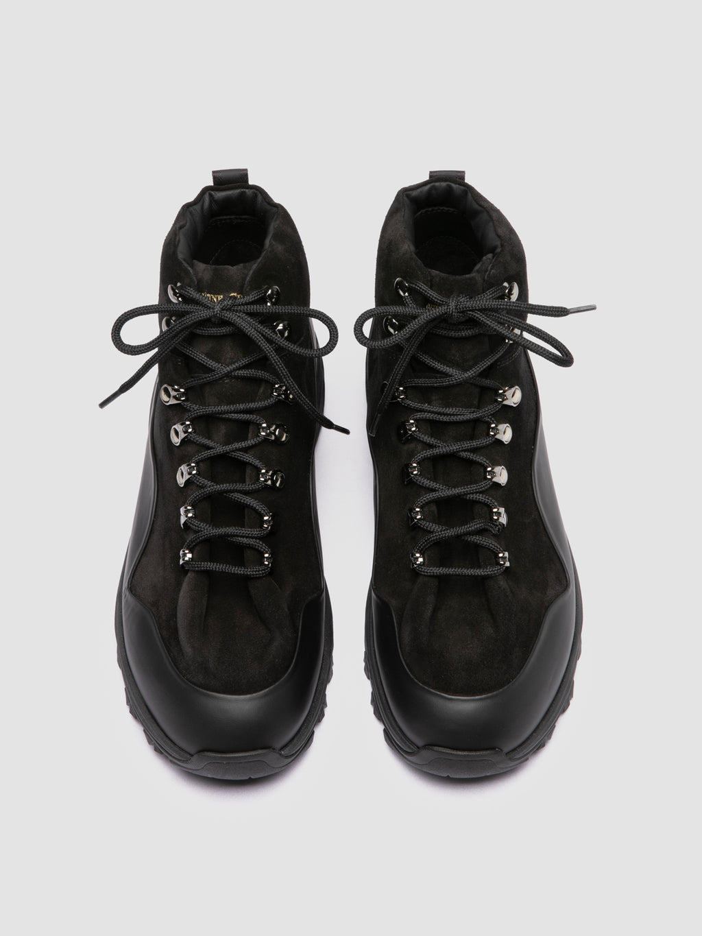 ITINERE 002 - Schwarze Schnürstiefel aus Leder - image 2,side view