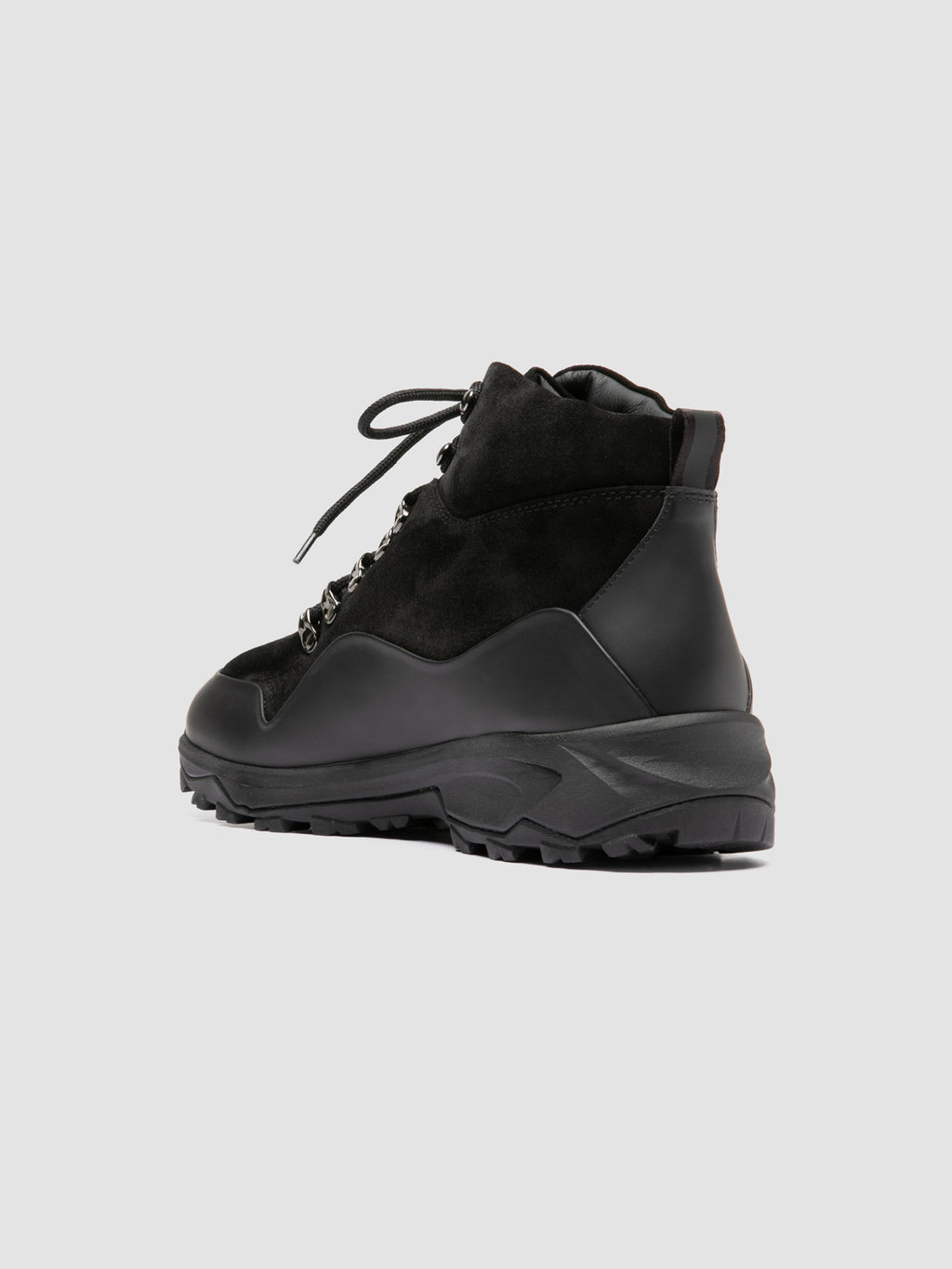 ITINERE 002 - Schwarze Schnürstiefel aus Leder - image 4,side view