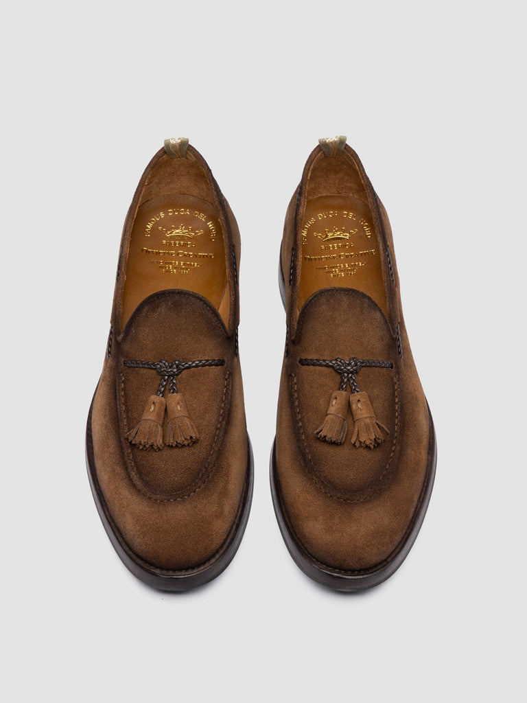 IVIES 002 - Brown Suede Tassel Loafers