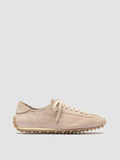 JARRED 001 - Beige Suede Low-Top Sneakers - thumb image 1,side view