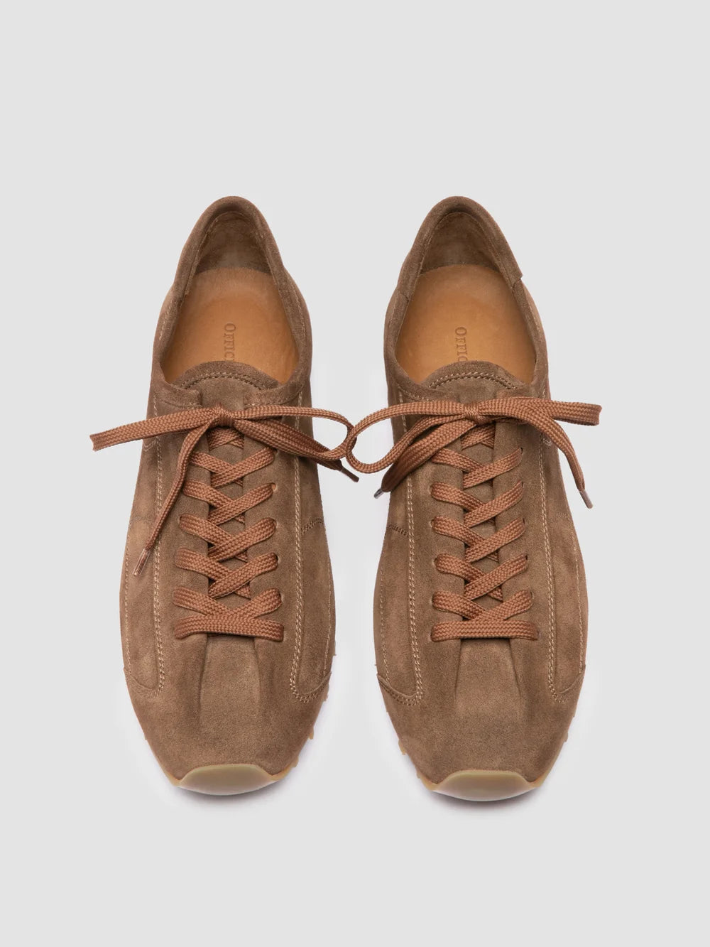 JARRED 001 - Taupe Suede Low-Top Sneakers - image 2,side view