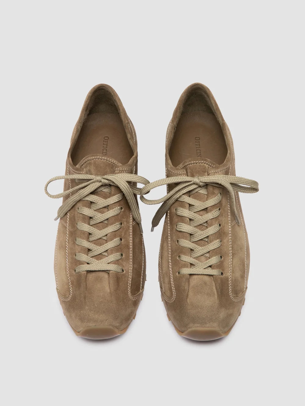 JARRED 001 - Taupe Suede Low-Top Sneakers - image 2,side view