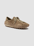 JARRED 001 - Taupe Suede Low-Top Sneakers - thumb image 3,side view
