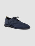 JOSHPER 010 - Blue Suede Derby Shoes - thumb image 3,side view