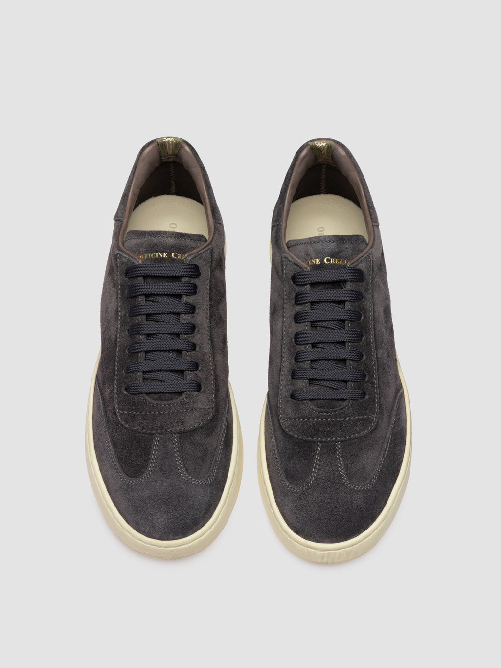 KAFKA 002 - Blue Suede Low Top Sneakers - image 2,side view