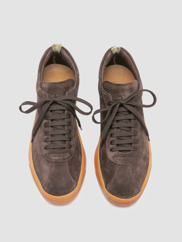 KARMA 015 - Brown Suede Low Top Sneakers
