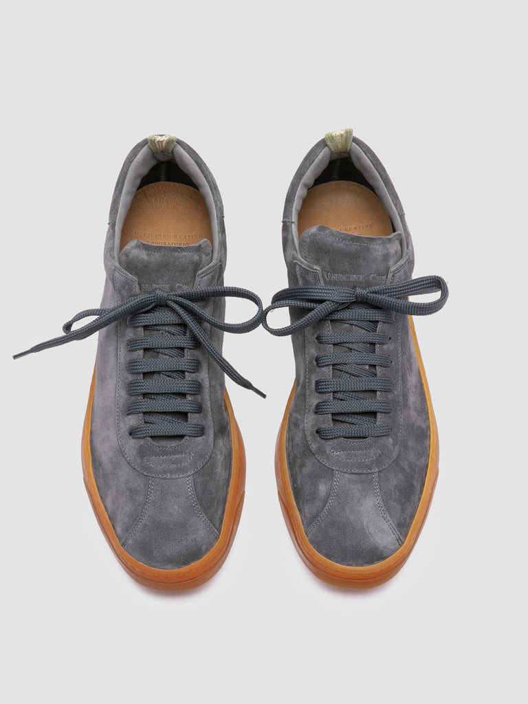 KARMA 015 - Grey Suede Low Top Sneakers