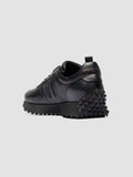 KASBA 003 - Blue Leather Low Top Sneakers - thumb image 4,side view