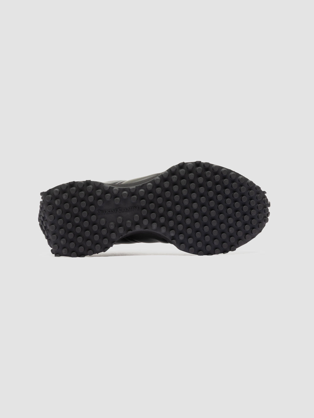 KASBA 003 - Grey Leather Low Top Sneakers - image 5,side view