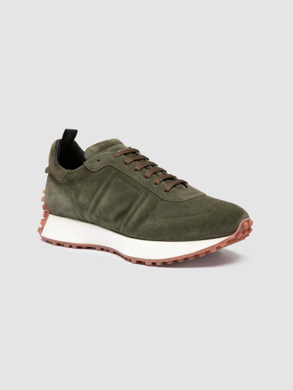KASA 004 - Green Suede Low Top Sneakers - image 3,side view